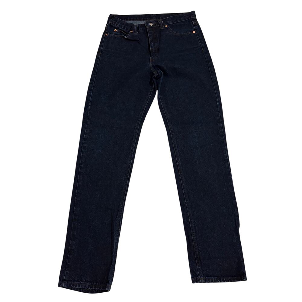 Vtg Calvin Kline Jeans Mens 33 (31x34) Blue Straight Denim Casual USA Made 80s